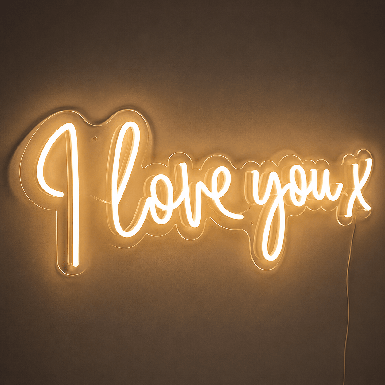 I Love You X LED Neon Sign - Shineneon