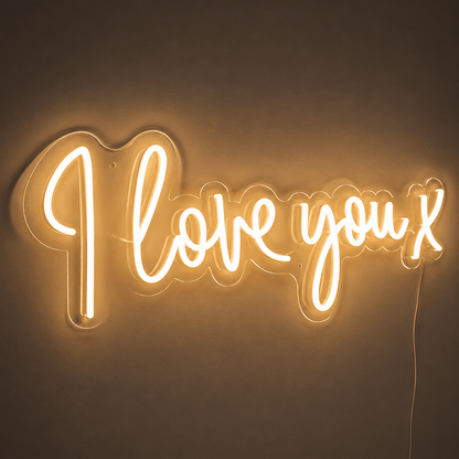 I Love You X LED Neon Sign - Shineneon