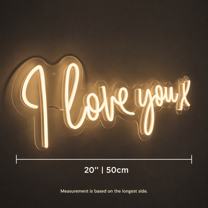 I Love You X LED Neon Sign - Shineneon