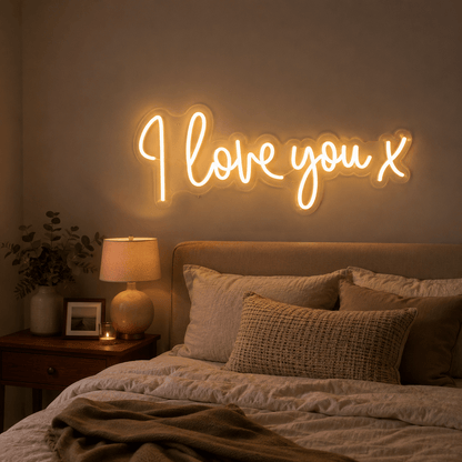 I Love You X LED Neon Sign - Shineneon
