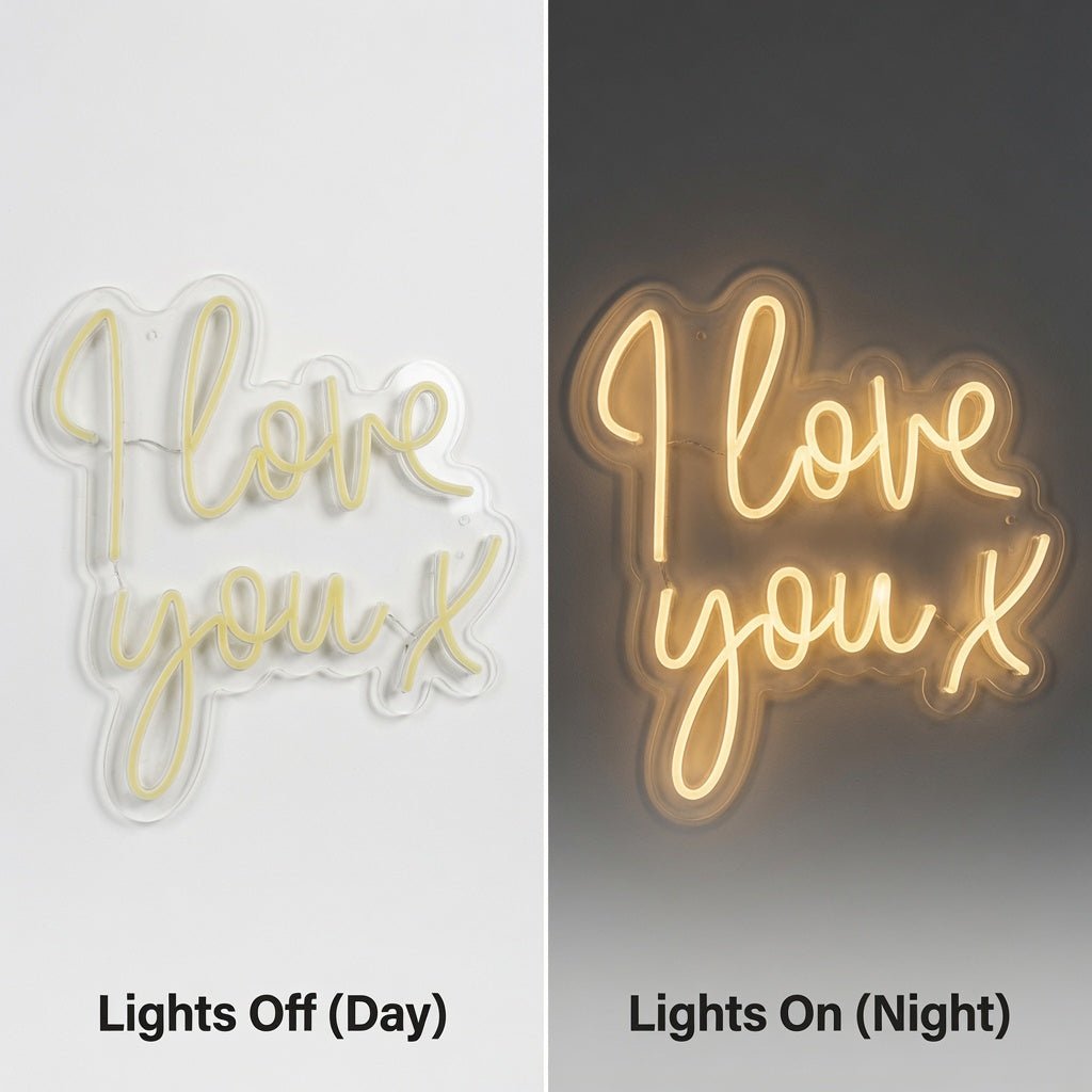 I Love You X LED Neon Sign Wall Neon Sign - Shineneon