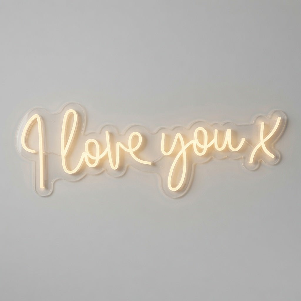I Love You X LED Neon Sign Wall Neon Sign - Shineneon