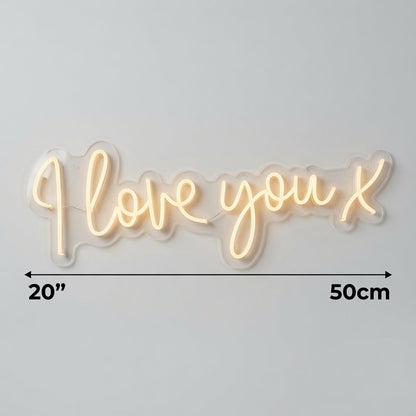 I Love You X LED Neon Sign Wall Neon Sign - Shineneon