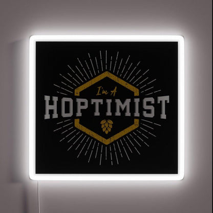I M A Hoptimist Starburst Style Rgb Led Neon Sign - Shineneon