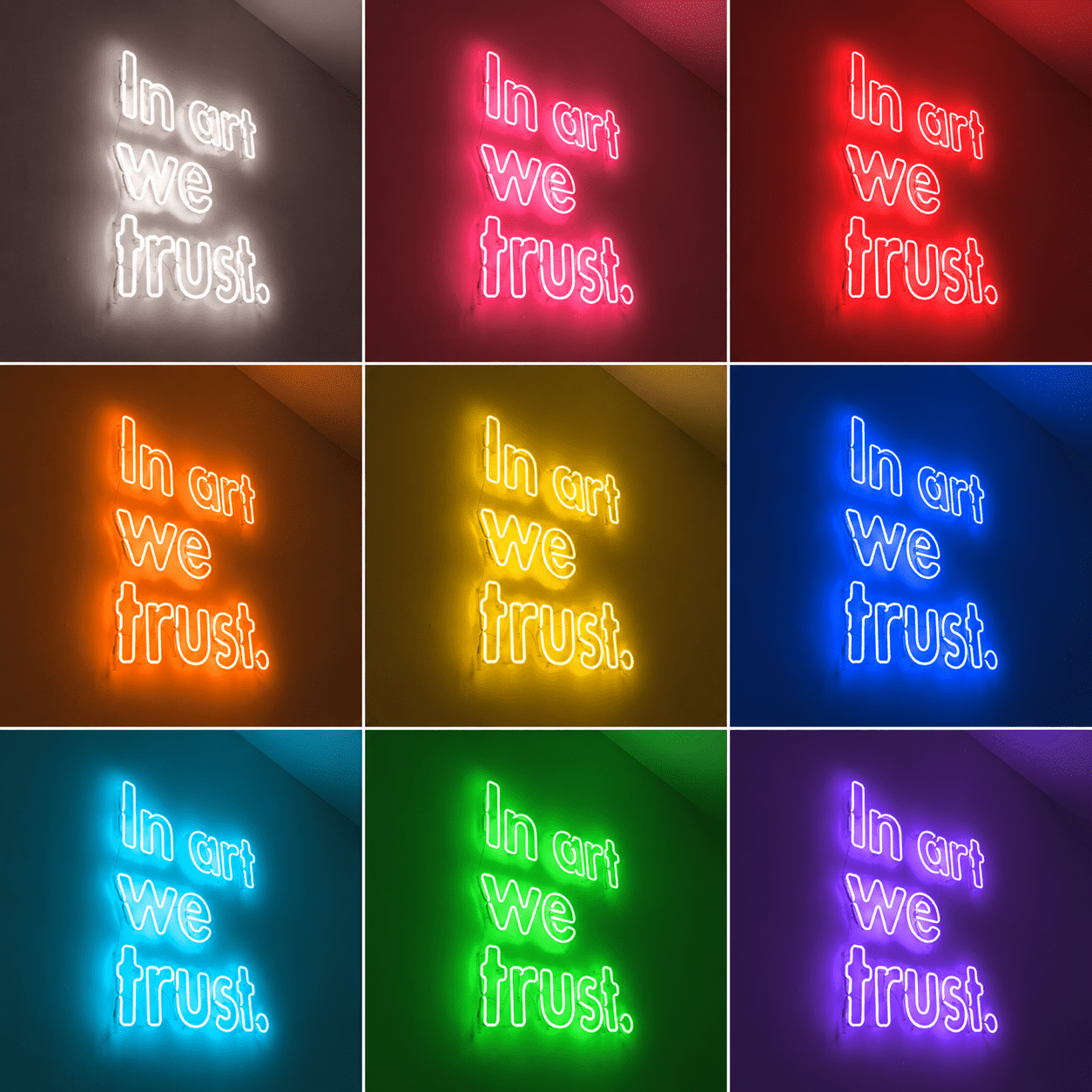 I M Art We Trust Wall Decor LED Neon Sign - Shineneon