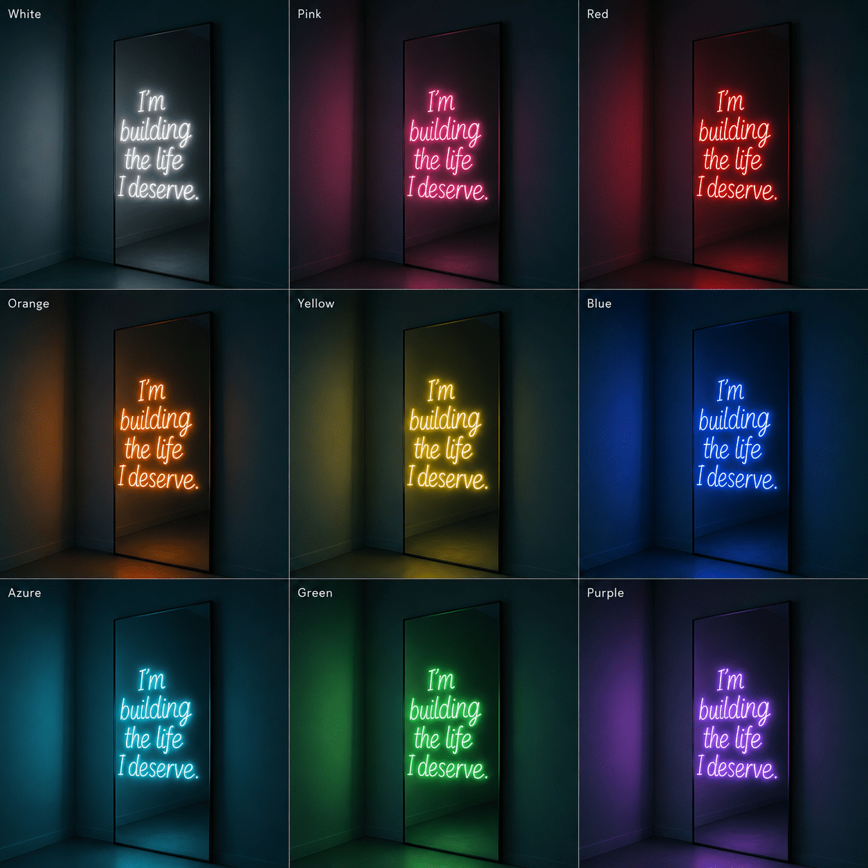 I M Building The Life I Deserves LED Neon Sign - Shineneon