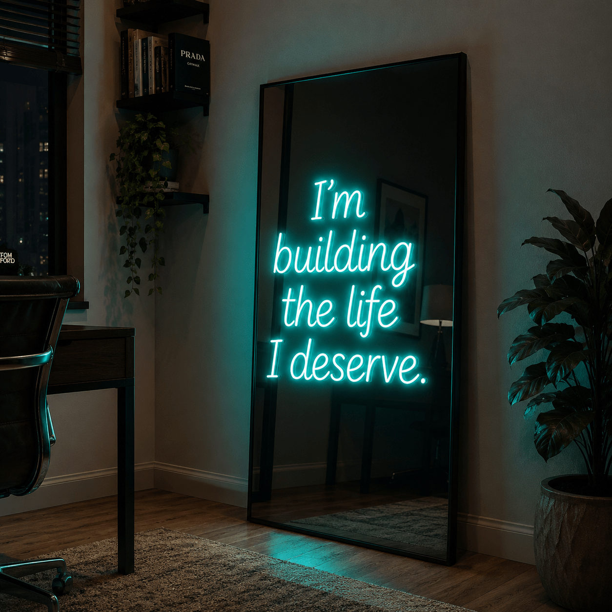 I M Building The Life I Deserves LED Neon Sign - Shineneon