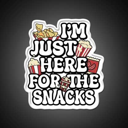 I M Just Here For The Snacks Snack Food Led Neon Sign Rgb Color - Shineneon