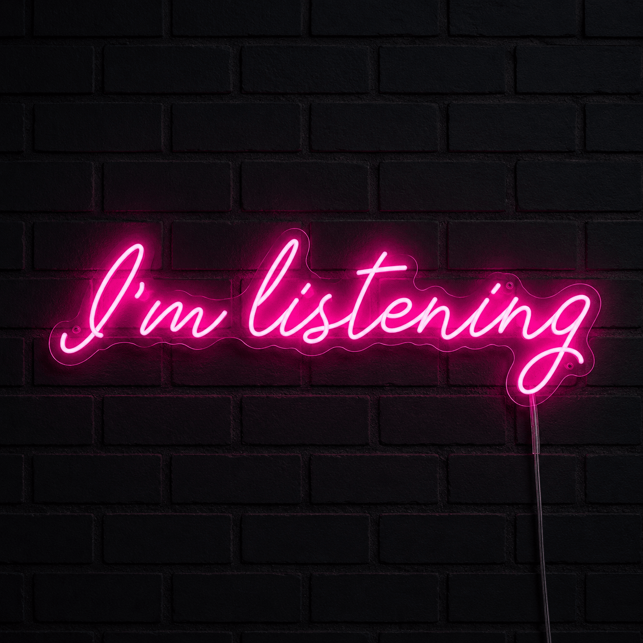 I M Listening Wall Decor LED Neon Sign - Shineneon