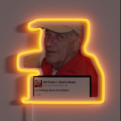 I M Thinking About Thos Beans Man Rgb Led Neon Sign - Shineneon