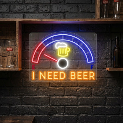 I Need Beer LED Neon Sign - 01 Original Product Image