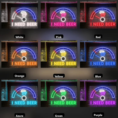 I Need Beer LED Neon Sign - Shineneon