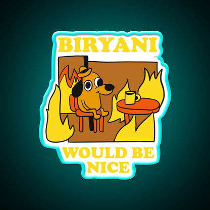 I Need Biryani Led Neon Sign Chinese Food Rgb Color