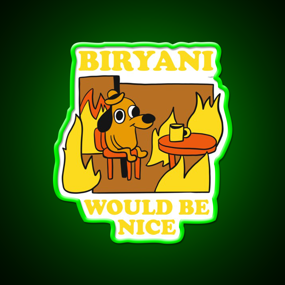 I Need Biryani Led Neon Sign Chinese Food Rgb Color