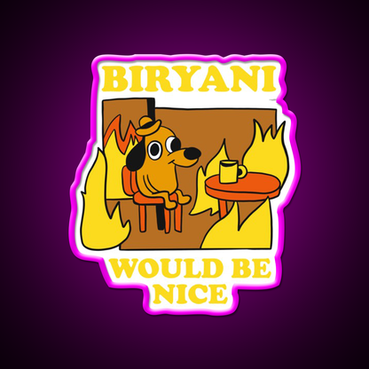 I Need Biryani Led Neon Sign Chinese Food Rgb Color