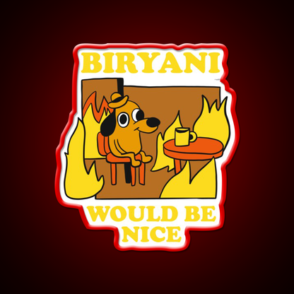 I Need Biryani Led Neon Sign Chinese Food Rgb Color