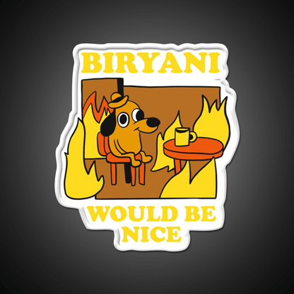 I Need Biryani Led Neon Sign Chinese Food Rgb Color - Shineneon