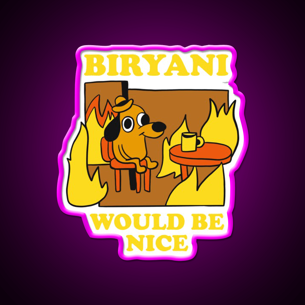 I Need Biryani Led Neon Sign Chinese Food Rgb Color - Shineneon