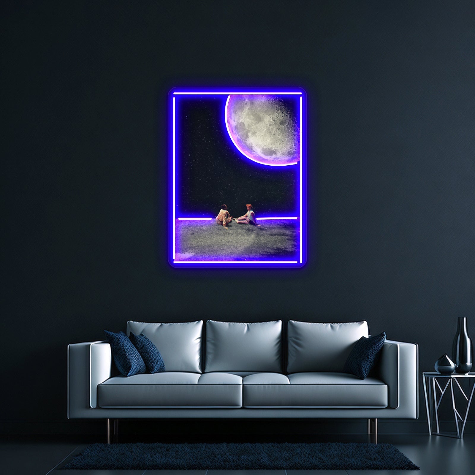 I Need Space Crying Comic Girl Artwork Led Custom Signs - Shineneon