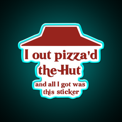 I Out Pizzad The Hut Fast Food Led Neon Sign For Burger Place Rgb Color