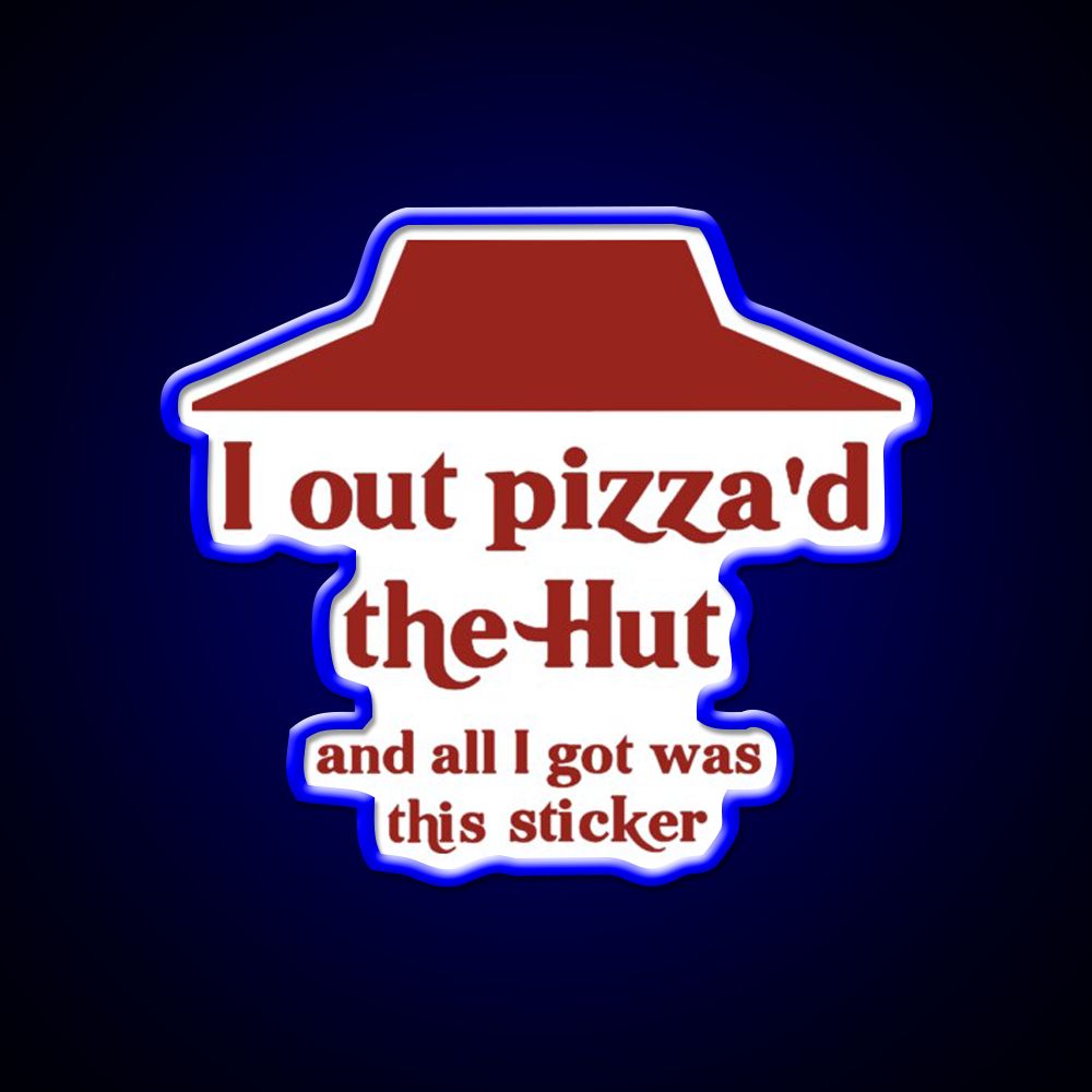 I Out Pizzad The Hut Fast Food Led Neon Sign For Burger Place Rgb Color