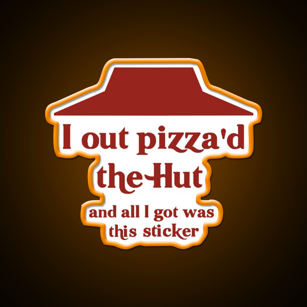 I Out Pizzad The Hut Fast Food Led Neon Sign For Burger Place Rgb Color
