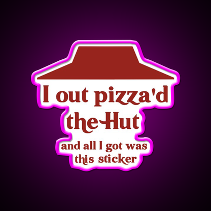 I Out Pizzad The Hut Fast Food Led Neon Sign For Burger Place Rgb Color