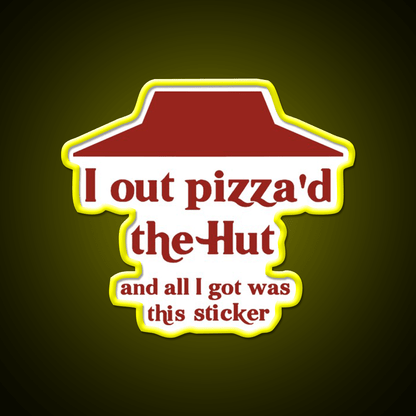 I Out Pizzad The Hut Fast Food Led Neon Sign For Burger Place Rgb Color - Shineneon