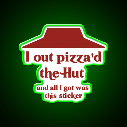 I Out Pizzad The Hut Fast Food Led Neon Sign For Burger Place Rgb Color - Shineneon