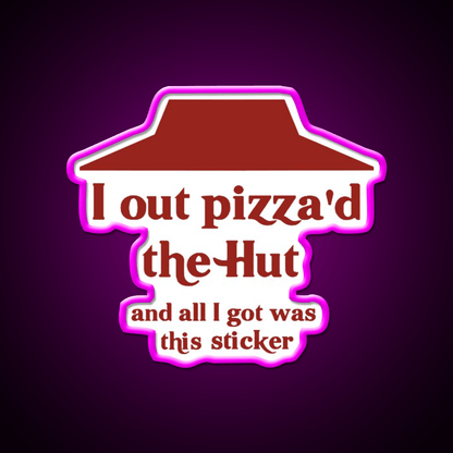 I Out Pizzad The Hut Fast Food Led Neon Sign For Burger Place Rgb Color - Shineneon