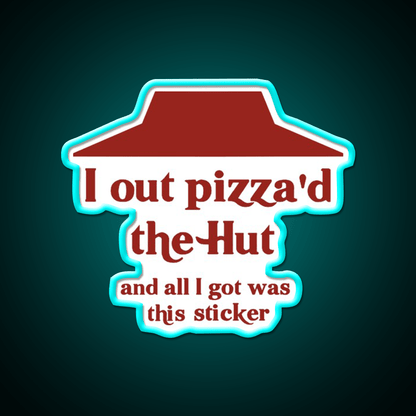 I Out Pizzad The Hut Fast Food Led Neon Sign For Burger Place Rgb Color - Shineneon