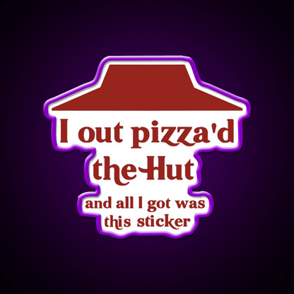 I Out Pizzad The Hut Fast Food Led Neon Sign For Burger Place Rgb Color - Shineneon