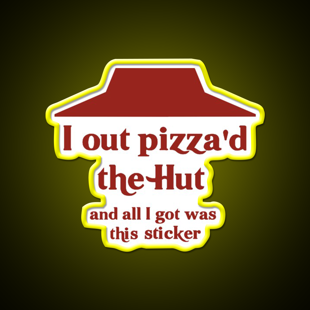 I Out Pizzad The Hut Fast Food Led Neon Sign For Burger Place Rgb Color
