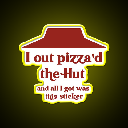 I Out Pizzad The Hut Fast Food Led Neon Sign For Burger Place Rgb Color