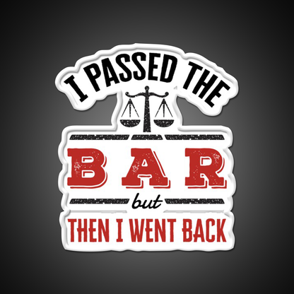 I Passed The Bar But Then I Went Back Man Cave Bar Led Neon Sign Rgb Color
