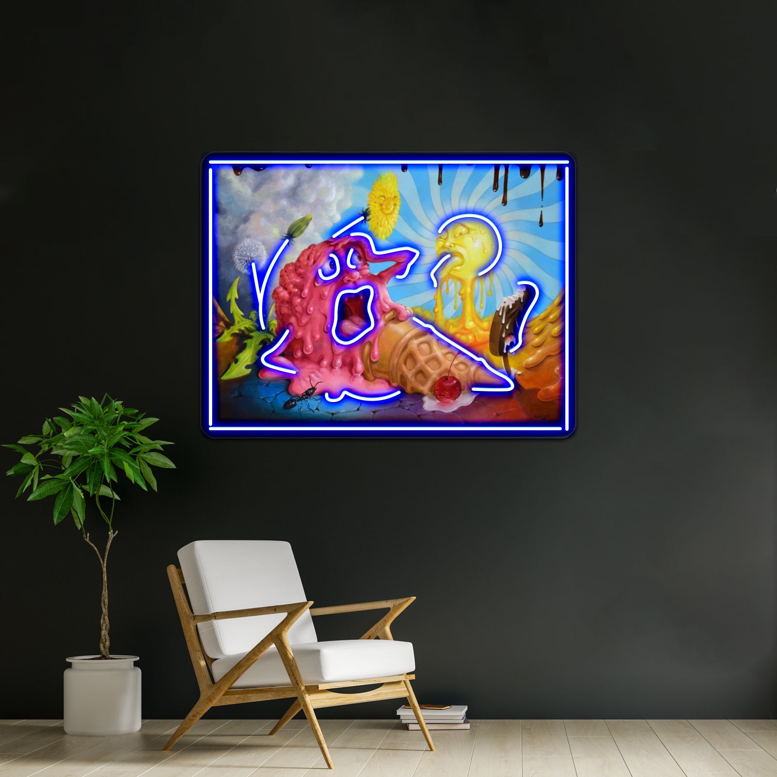 I Scream In The Sun Artwork Led Custom Signs