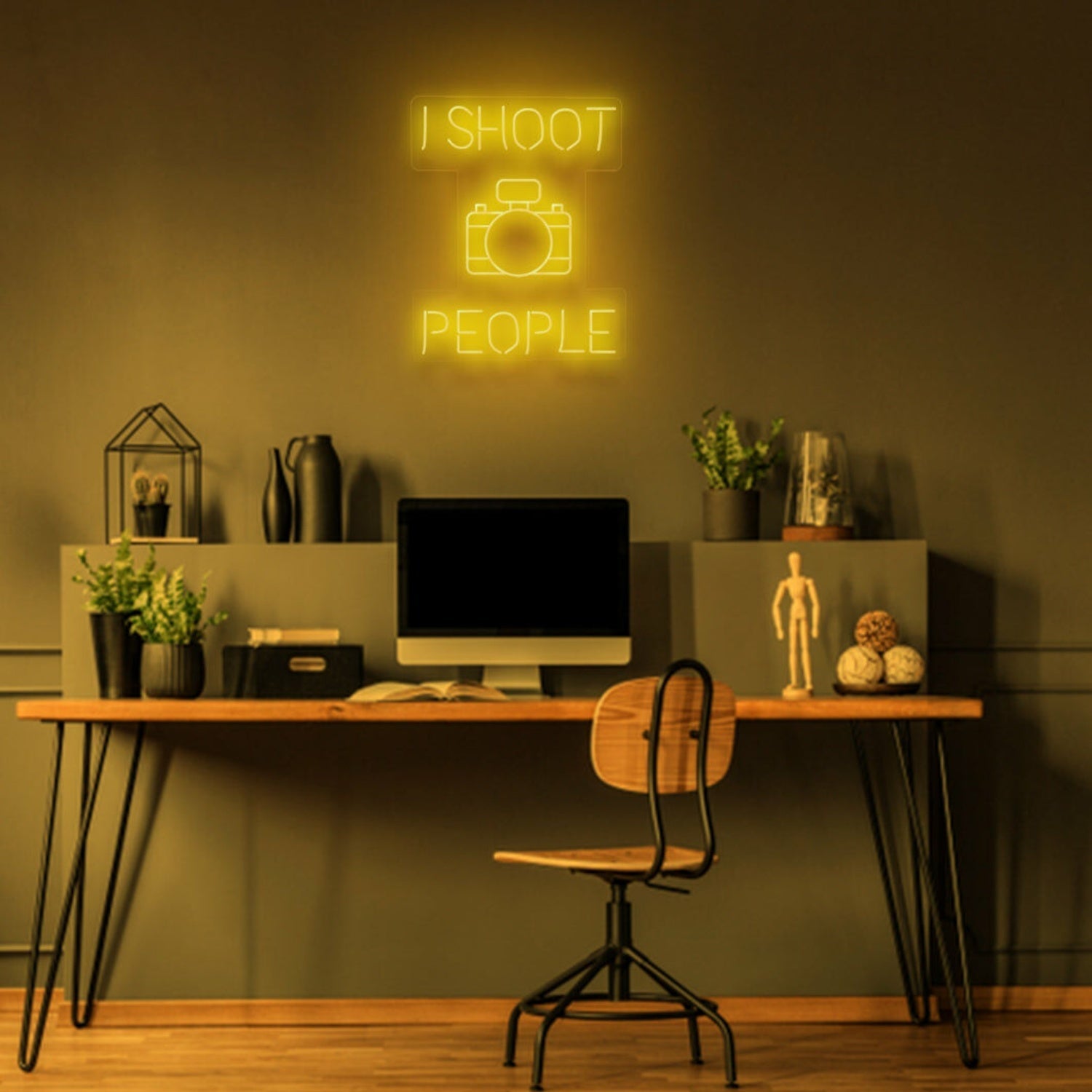 I Shoot People Photographers Neon Tribute To Capturing Moments - Shineneon