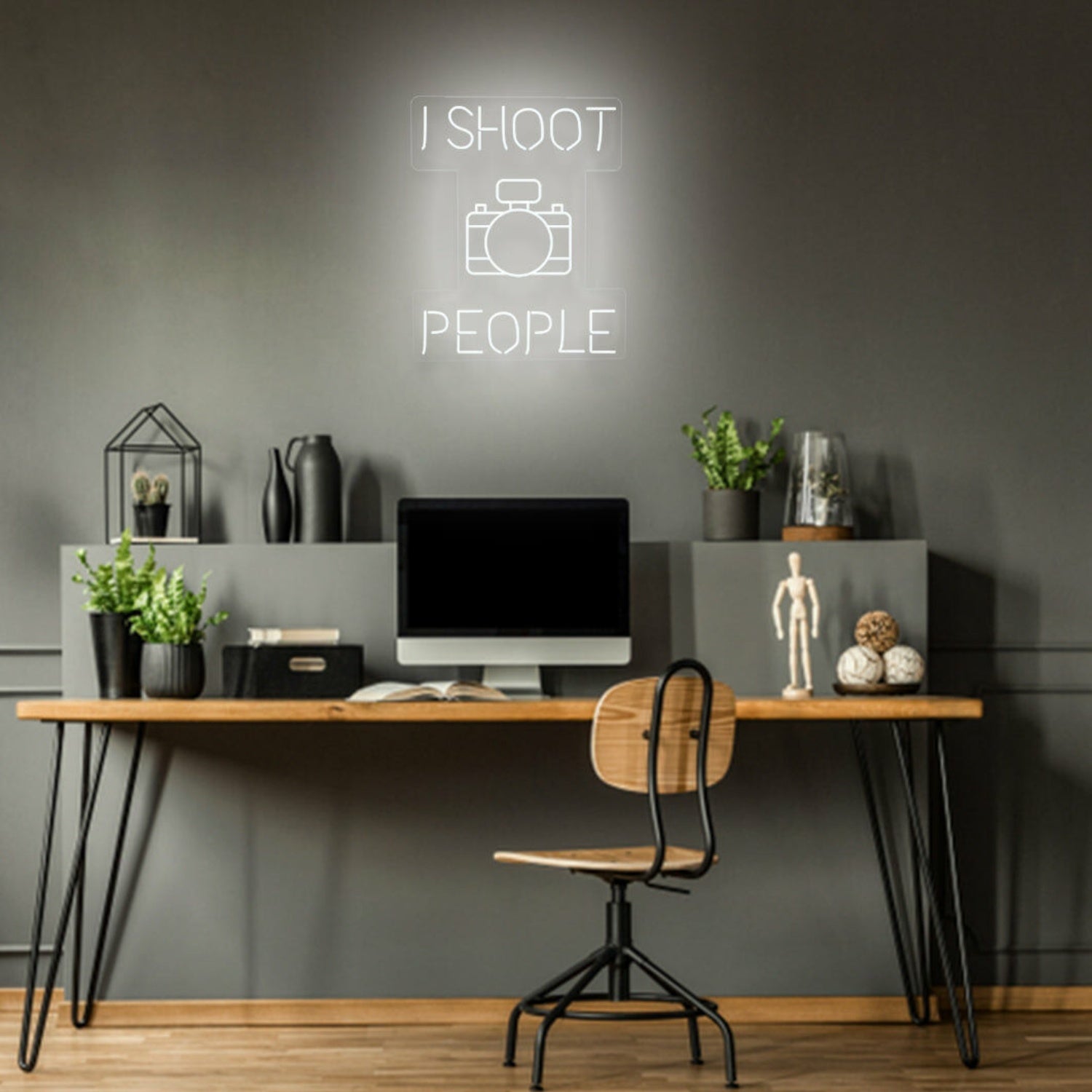 I Shoot People Photographers Neon Tribute To Capturing Moments - Shineneon