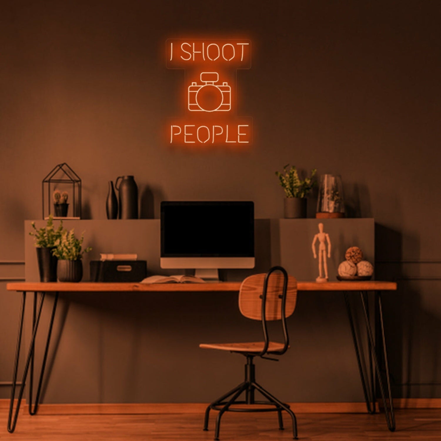 I Shoot People Photographers Neon Tribute To Capturing Moments - Shineneon