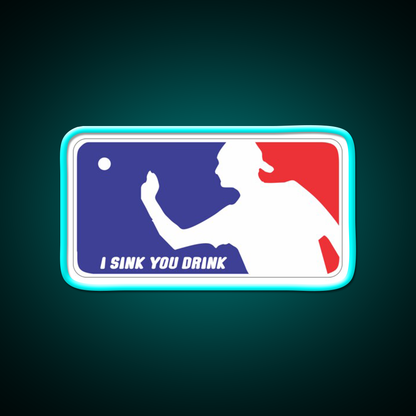 I Sink You Drink Beer Bar Decor Led Neon Sign Rgb Color - Size and dimension reference