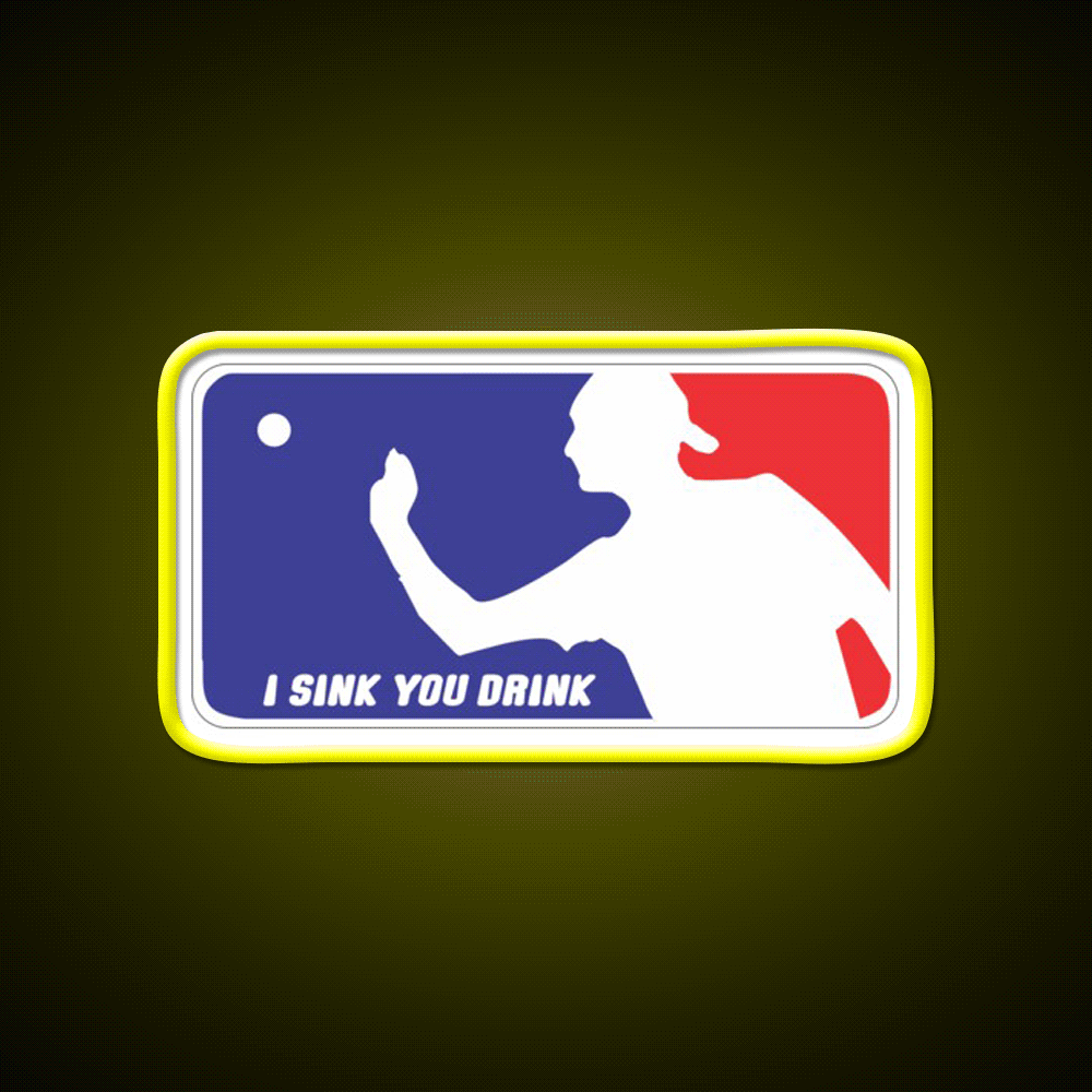 I Sink You Drink Beer Bar Decor Led Neon Sign Rgb Color - Custom LED neon sign front view