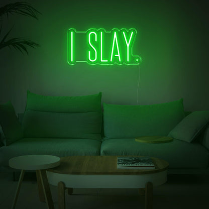 I Slay Red Led Neon Sign For Modern Home Decor | Shineneon
