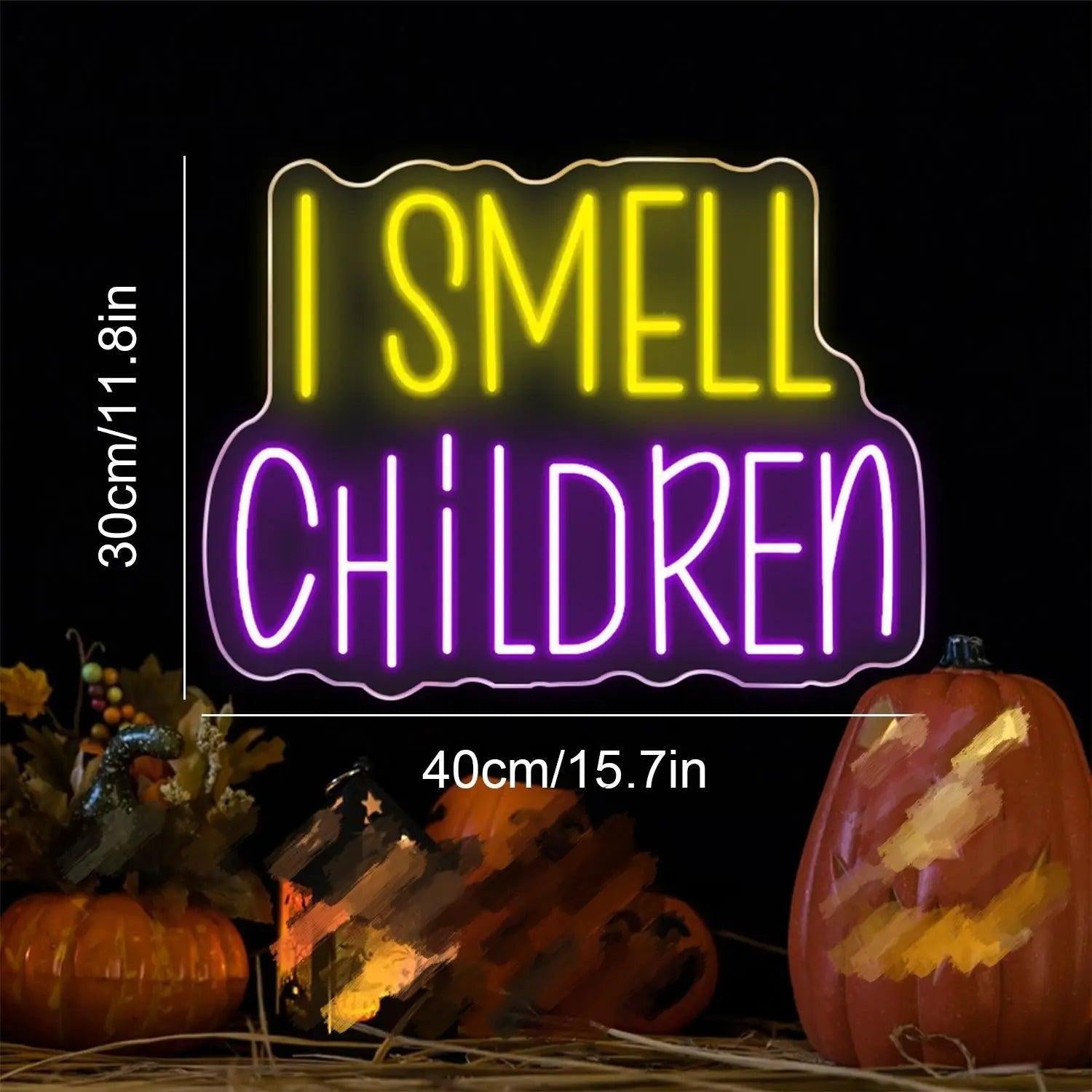 I Smell Children Dual - Color Led Neon Sign Halloween Party Decor - Shineneon