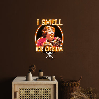 I Smell Ice Cream Chunk Goonies Artwork Led Custom Signs - Shineneon