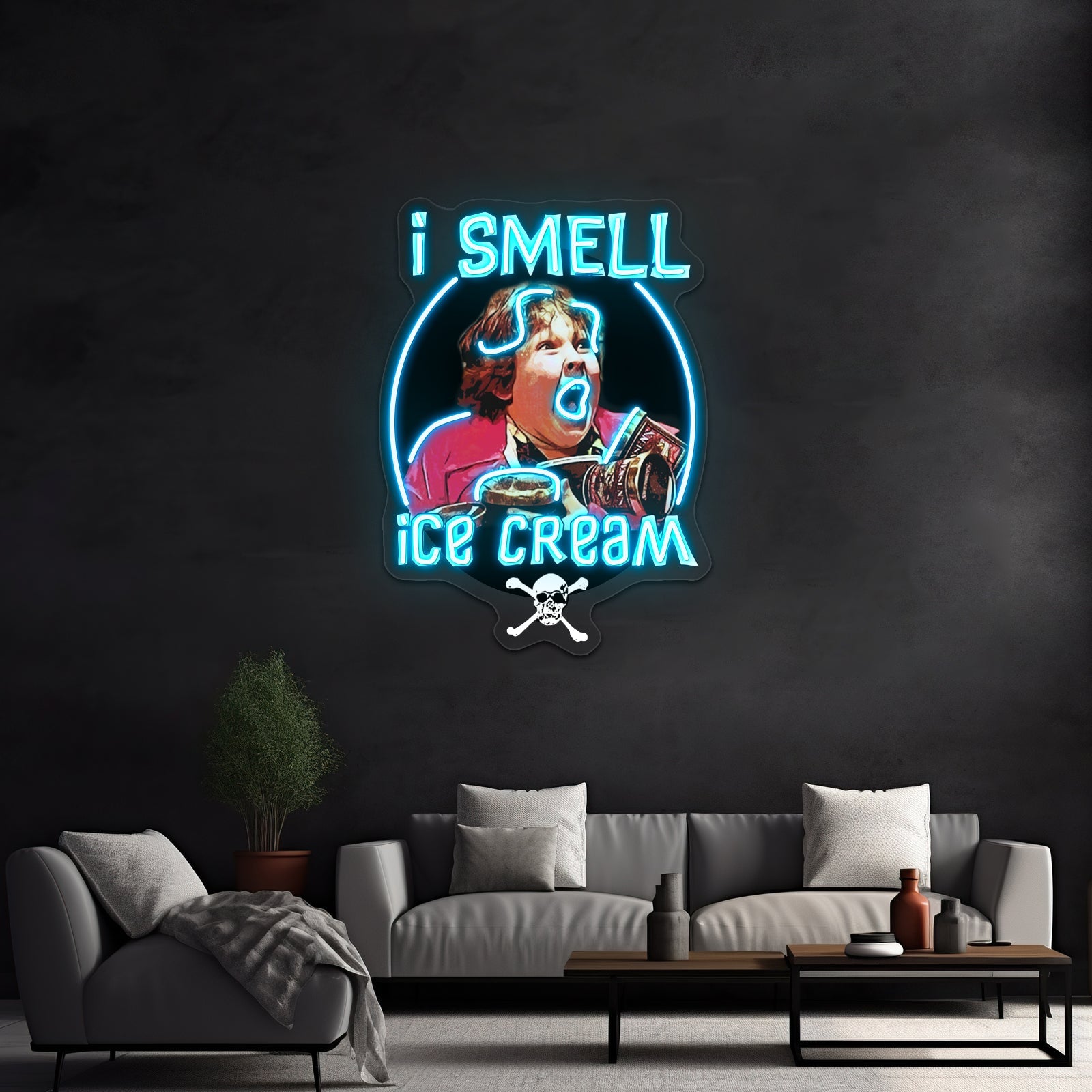 I Smell Ice Cream Chunk Goonies Artwork Led Custom Signs - Shineneon