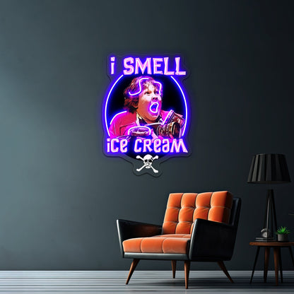 I Smell Ice Cream Chunk Goonies Artwork Led Custom Signs - Shineneon