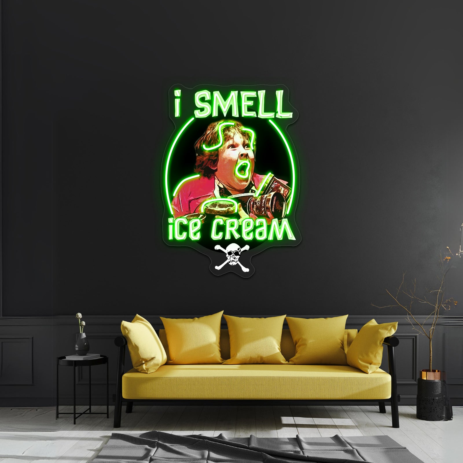 I Smell Ice Cream Chunk Goonies Artwork Led Custom Signs