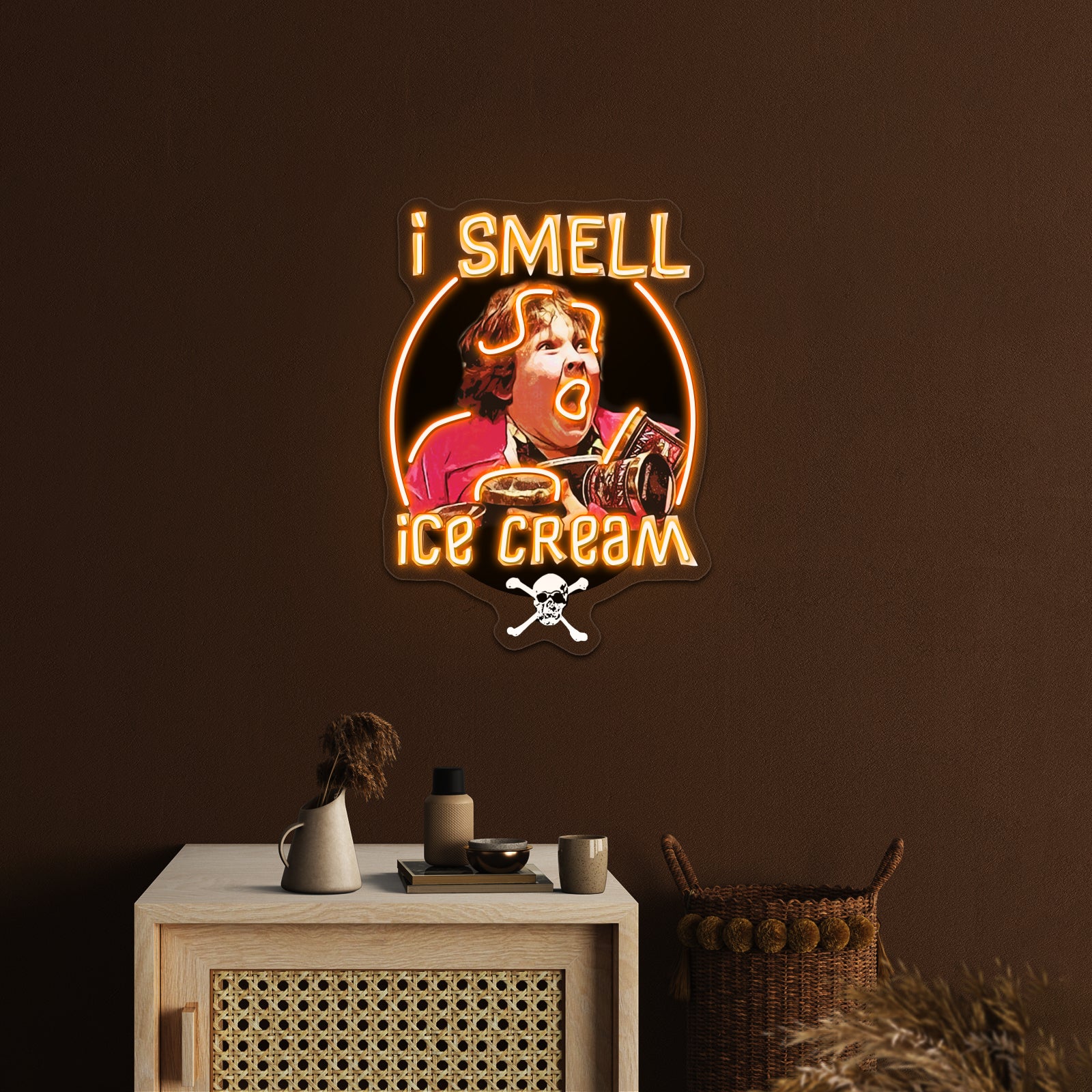 I Smell Ice Cream Chunk Goonies Artwork Led Custom Signs