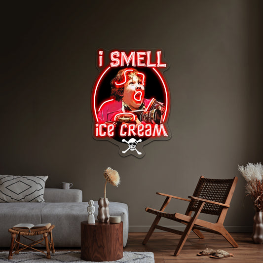 I Smell Ice Cream Chunk Goonies Artwork Led Custom Signs