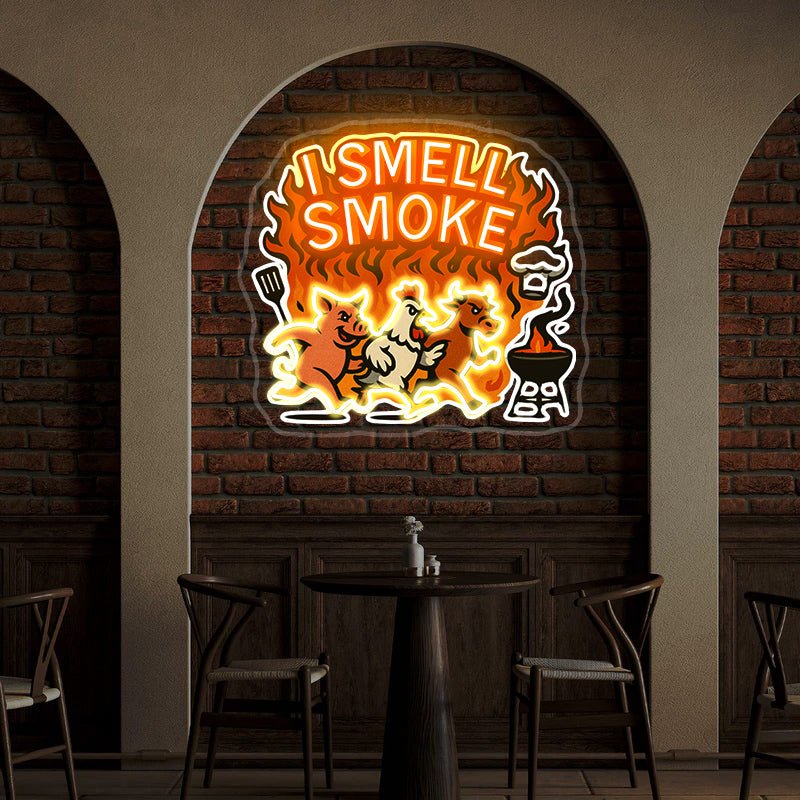 I smell smoke Custom Neon Sign - Shineneon